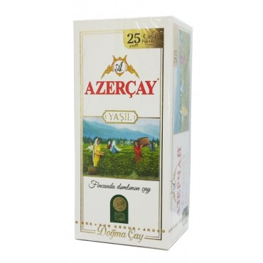 Чай Азерчай зеленый 25 пакетов