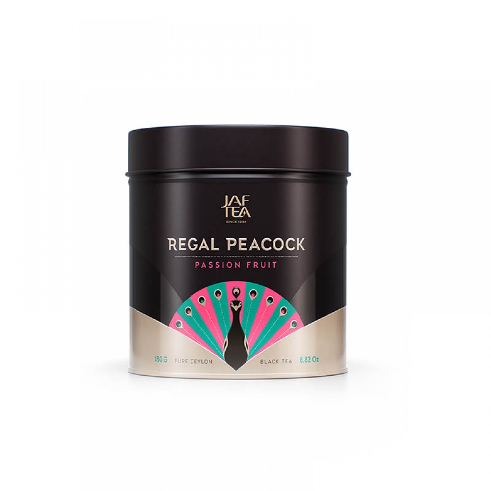 Чай "JAF" Regal Peacock Passion Fruit 180 г ж/б