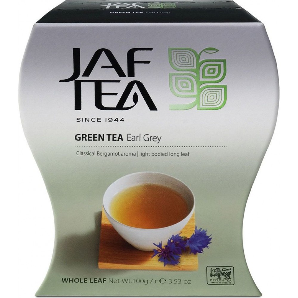 Чай "JAF" зелений Earl Grey 100г