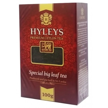 Чорний цейлонський чай Hyleys Класичний чорний, особливо крупнолистовий 100 грам