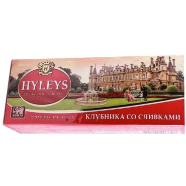 Чай "Hyleys" Клубника со сливками, 25 ф/п