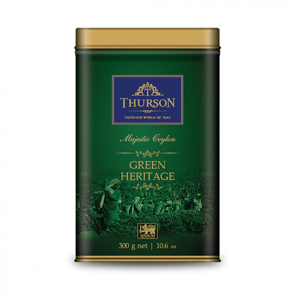 Чай Thurson HERITAGE зелений цейлонський крупнолистовий 300 грам
