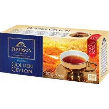 Чай чорний Thurson Golden Ceylon 25 пакетів по 2 грами