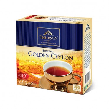 Чай черный Thurson Golden Ceylon 100 пакетов по 2 грамма