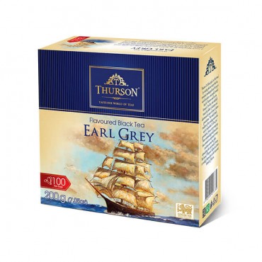 Чай черный Thurson Earl Grey 100 пакетов по 2 грамм