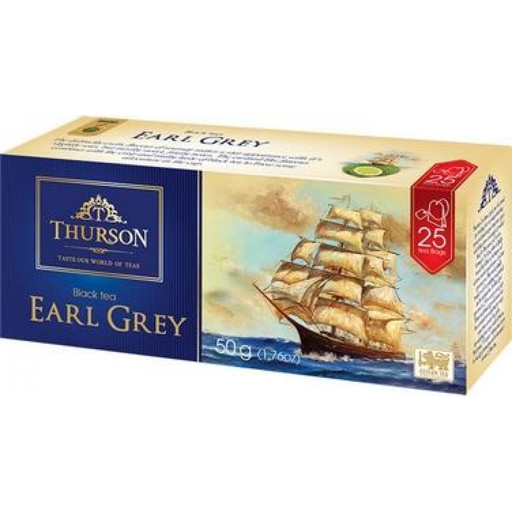 Чай Thurson Earl Grey 25 пакетов по 2 грамм