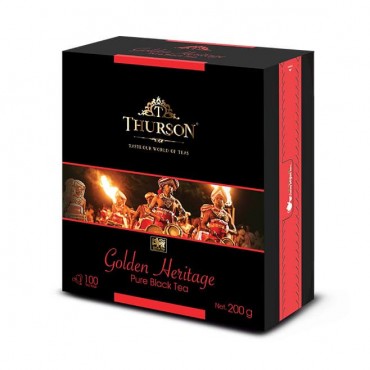 Чай черный Thurson Золотое Наследие 100 пакетов по 2 грамма