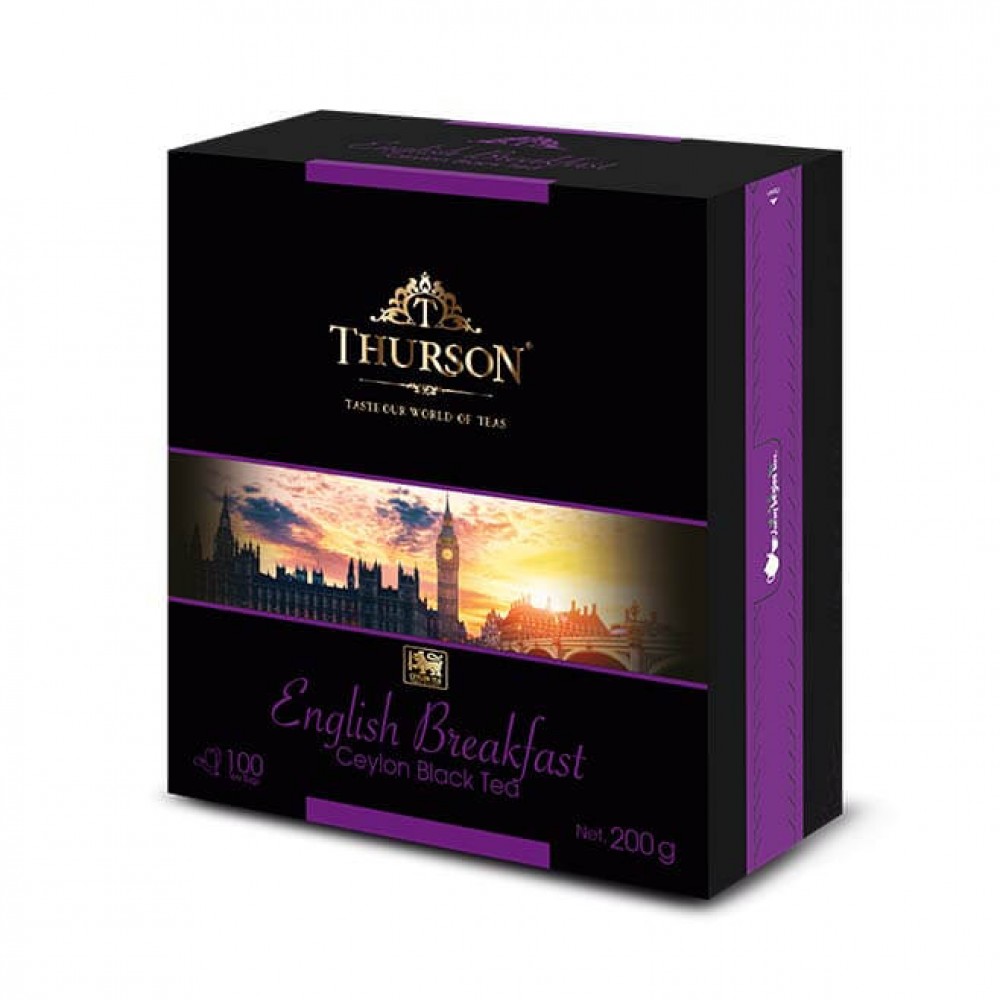 Чай черный Thurson English Breakfast 100 пакетов по 2 грамм
