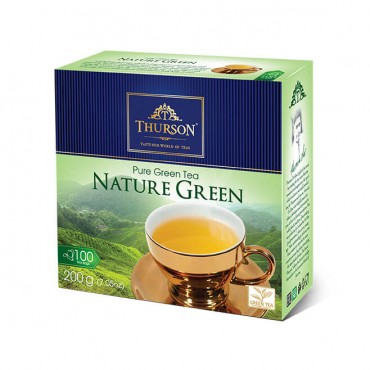 Чай Thurson Nature Green 100 пакетов по 2 грамма в конвертах