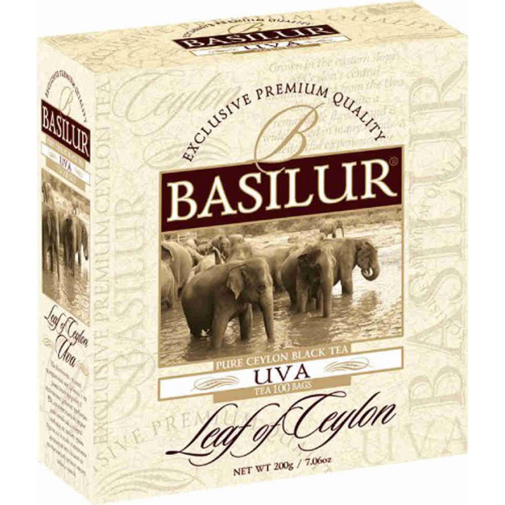Чай BASILUR Uva Ува - Лист Цейлона 100 х 2 г