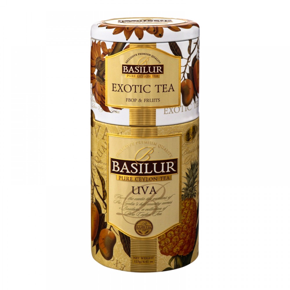 Чай "Basilur" "Квіти і Фрукти" Ува - Екзотик, 125г з/б