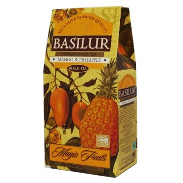 Чорний чай Basilur Mango Pineapple Манго Ананас - Чарівні Фрукти 100 грам