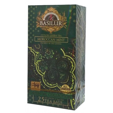 Чай зеленый Basilur Moroccan Mint 25 пакетов
