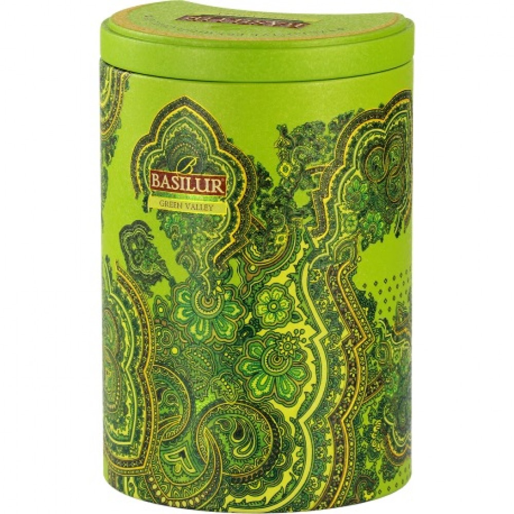 Чай зеленый Basilur Oriental Collection Зеленая Долина листовой 100 грамм жесть