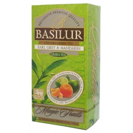 Чай зелений Basilur Magic Fruits Ерл Грей-Мандарин 25 пакетів