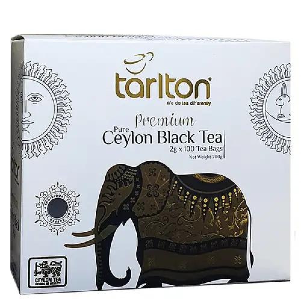 Чай чорний у пакетиках Tarlton Золотий слон 100 шт х 2 г