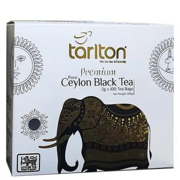Чай чорний в пакетиках Tarlton Золотий слон 100 шт х 2 г 