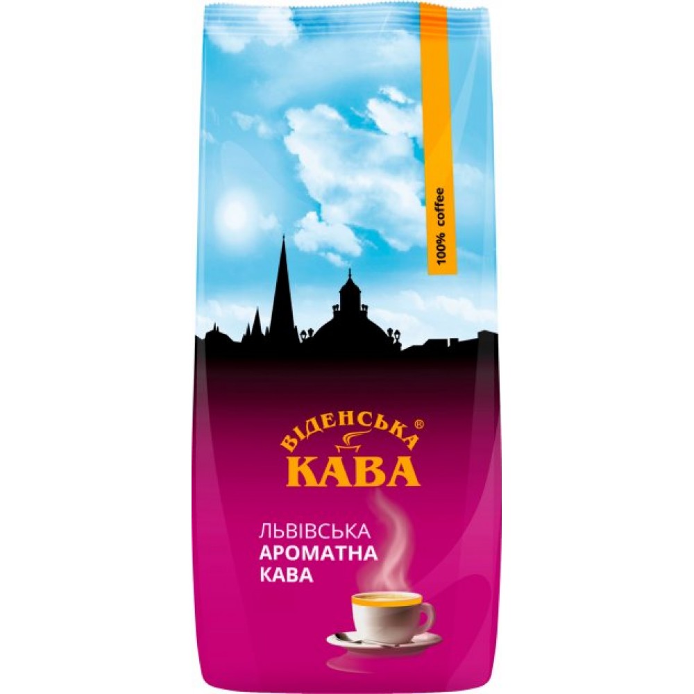 Кава "Віденська Кава" Ароматна 250 г зерно