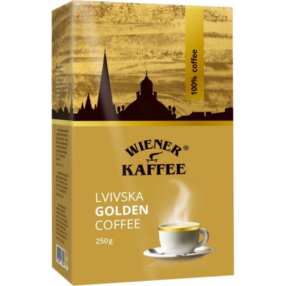 Кава "Віденська Кава" Golden Coffee 250г мелена