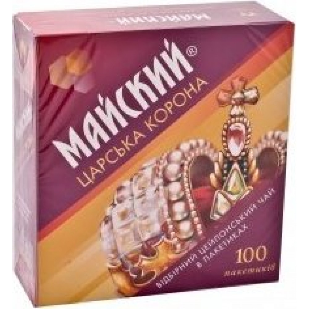 Чай чорний Майский Царська Корона 100 пак