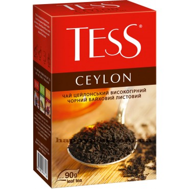 Чай черный листовой TESS Ceylon 90 грамм.