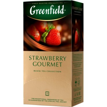 Чай "Greenfield" Strawberry Gourmet, 25 ф/п