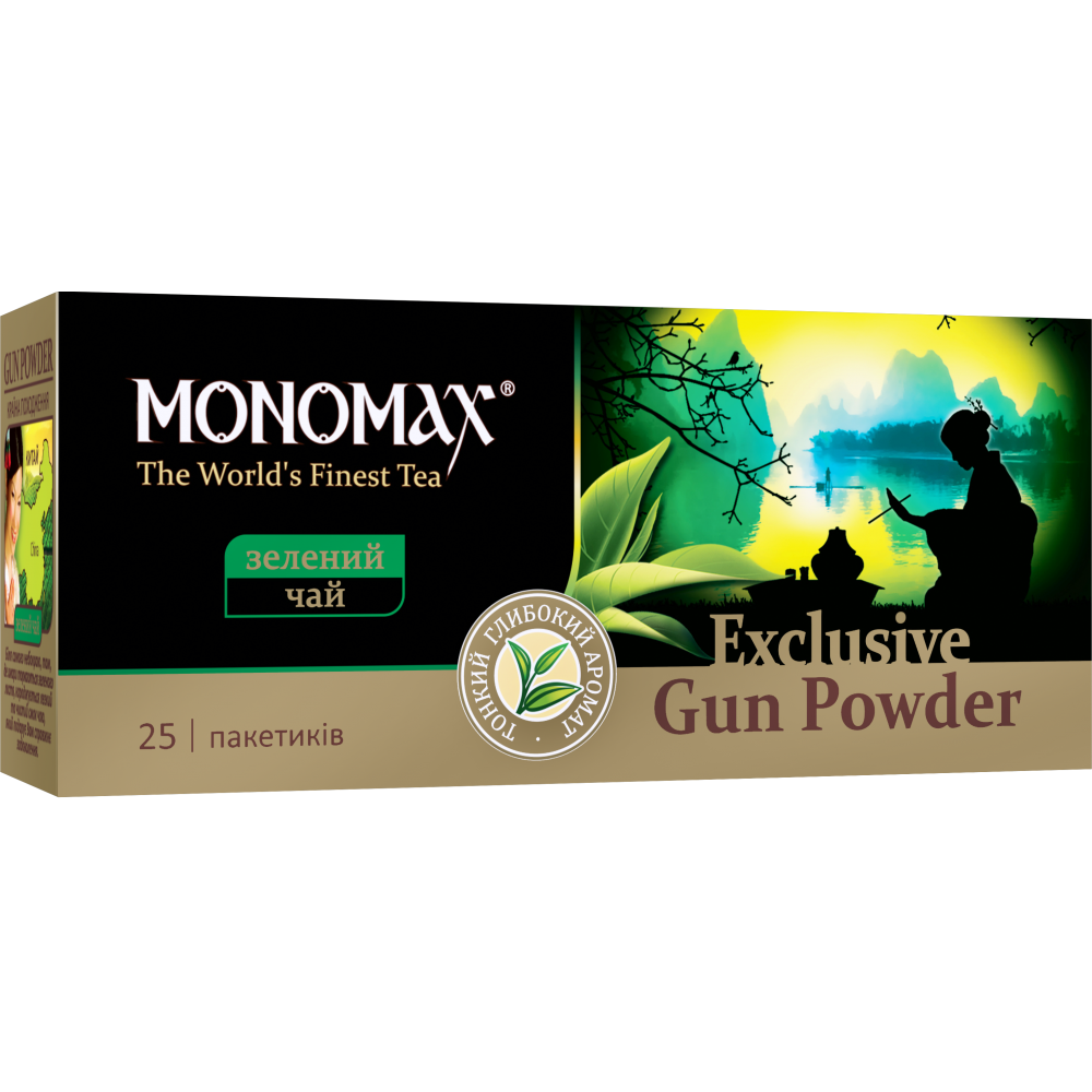 Чай "Мономах" Exclusive Gun Powder, 25 ф/п