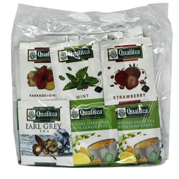 Упаковка чая Qualitea фруктового Цейлон Фруктовое ассорти 50 пакетиков