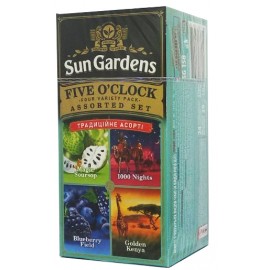 Асорті з чотирьох видів чаю Sun Gardens Assorted Teas Five O'clock 4 види 24 пакети