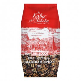 Кофе "Кофе из Львова" "Эспрессо", 240 г зерно