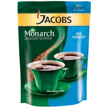 Кофе "Jacobs" Monarch без кофеина, 60 г м/у