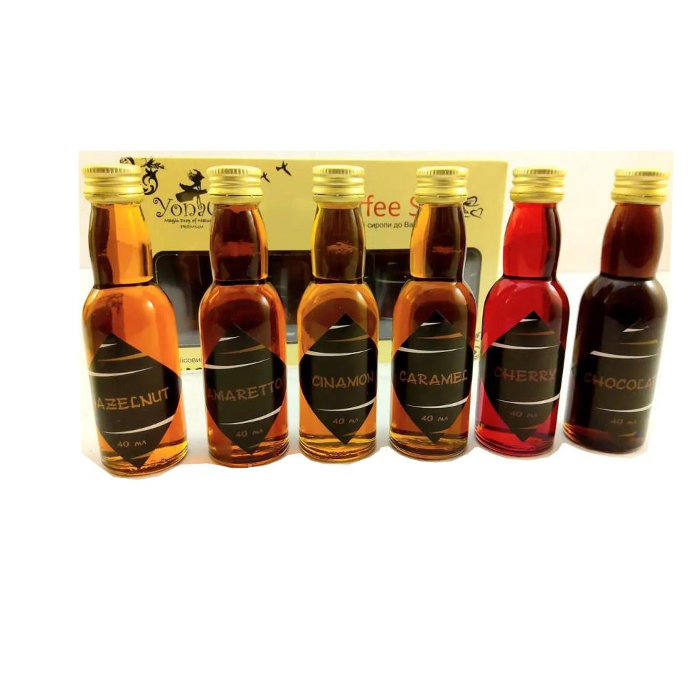Сиропы к кофе Coffe Set 6 штук по 40 мл.