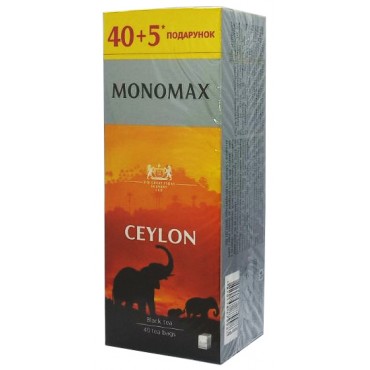Чай Мономах черный Ceylon 45 пакетов без ярлыка