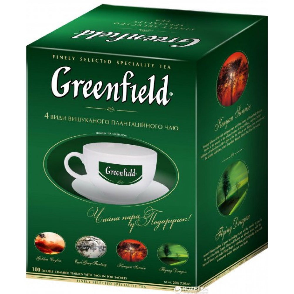 Подарунковий набір чаю "Greenfield" з чашкою