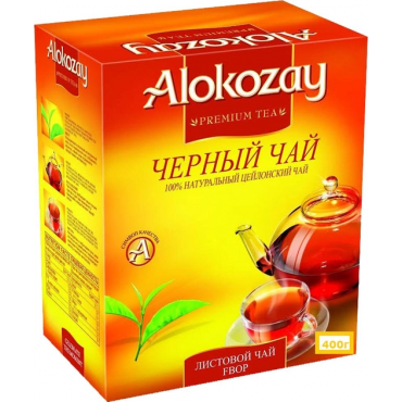 Чай черный Alokozay BOP среднелистовой 400 грамм