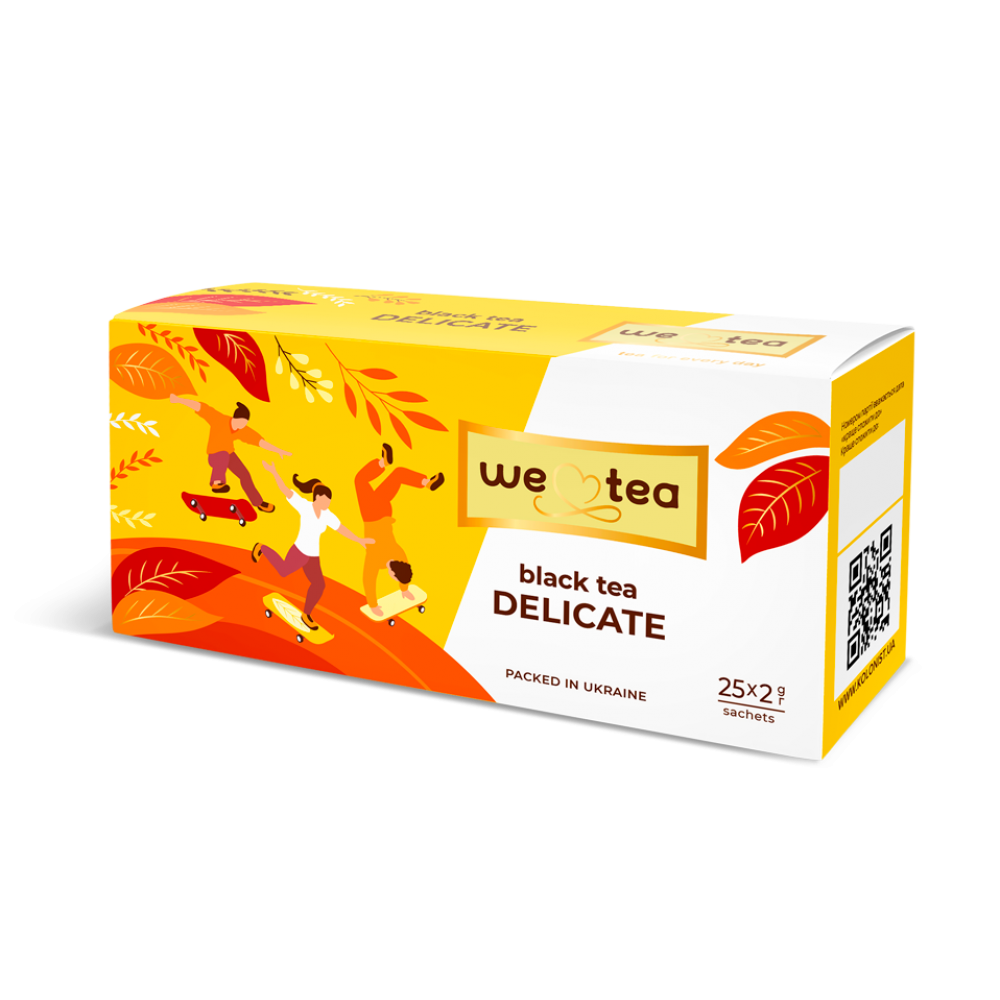 Чай цейлонський чорний We Tea Delicate 25 пакетів