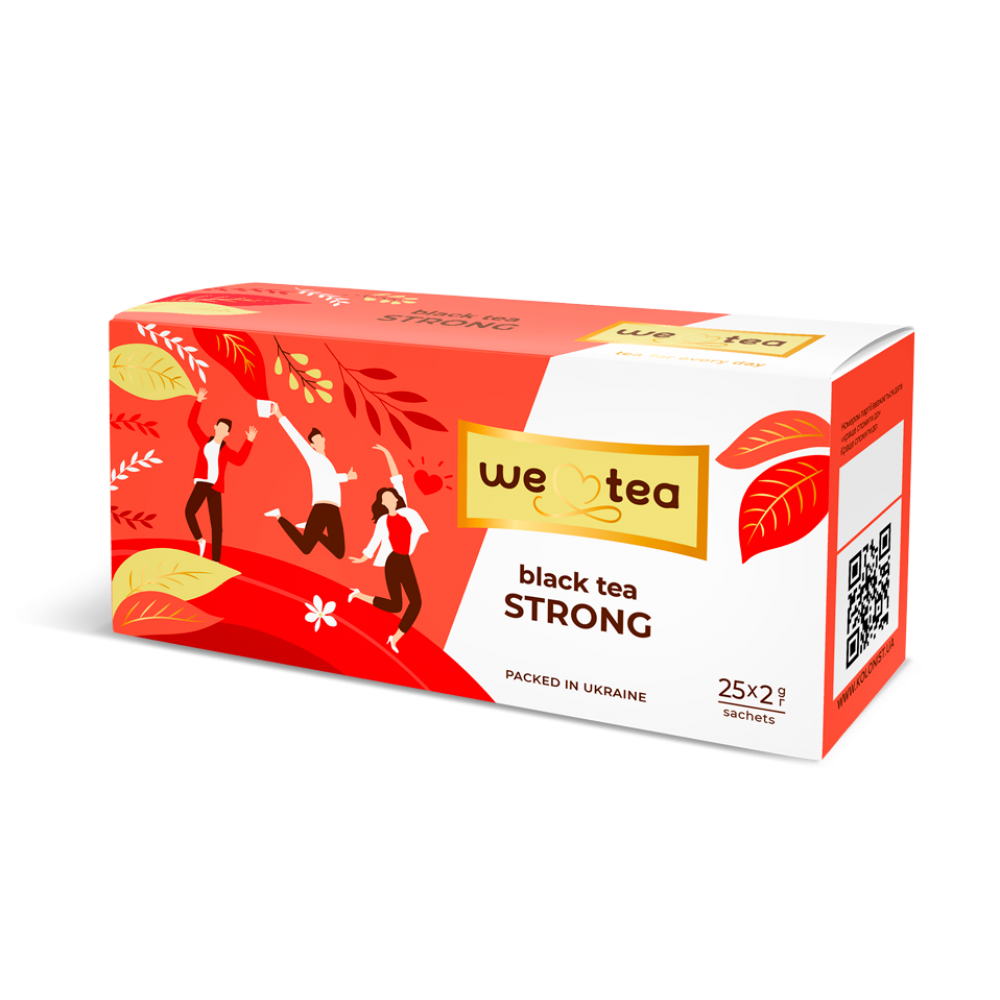 Чай цейлонський чорний We Tea Strong 25 пакетів