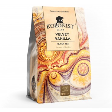 Чай Kolonist черный Velvet Vanilla 100 грамм