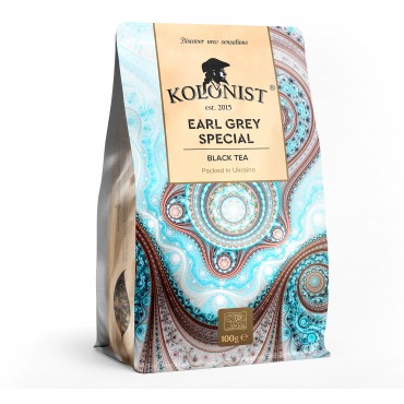 Чай Kolonist черный Earl grey special 100 грамм