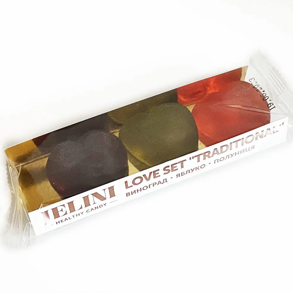 Мармелад Jelini Love Set TRADITIONAL жувальний без цукру 90 грам