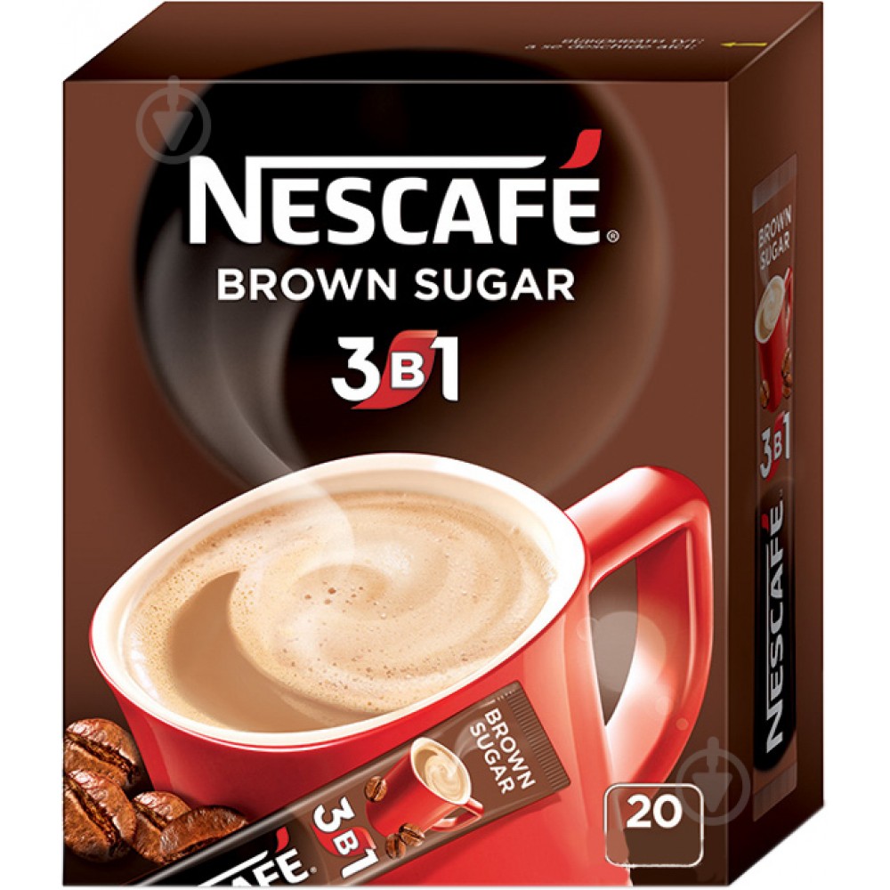 Кава "Nescafe" Brown Sugar 3в1, 20 стіків