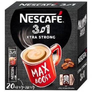 Кава NESCAFE 3-в-1 Xtra Strong розчинна в стиках 20 шт х 13 грам