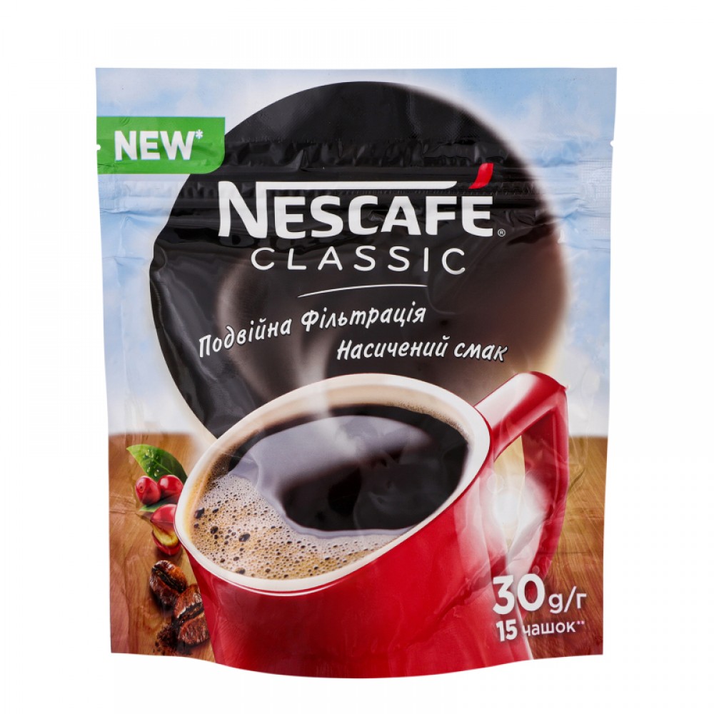 Кава Nescafe Classic розчинна 30 грам м/у