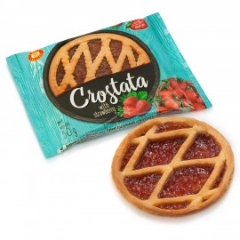 Пирог Бисквит-Шоколад Crostata клубника, 50 грамм