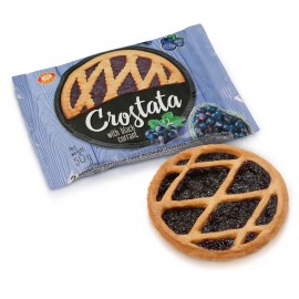 Пирог песочный Бисквит-шоколад черная смородина Crostata 50 грамм