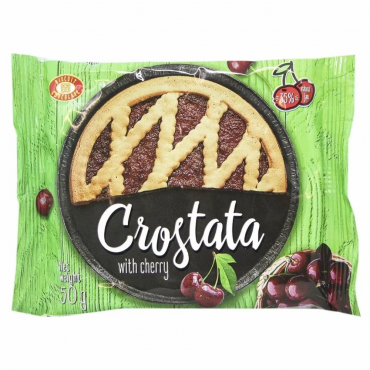 Пирог песочный Бисквит-шоколад вишня Crostata 50 грамм