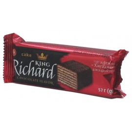 Хрустящие вафли King Richard с шоколадной начинкой 57 грамм