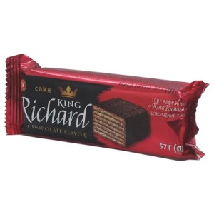 Хрусткі вафлі King Richard із шоколадною начинкою ..