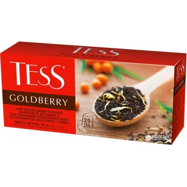 Чай черный пакетированный TESS Goldberry 25 x 1.5 г