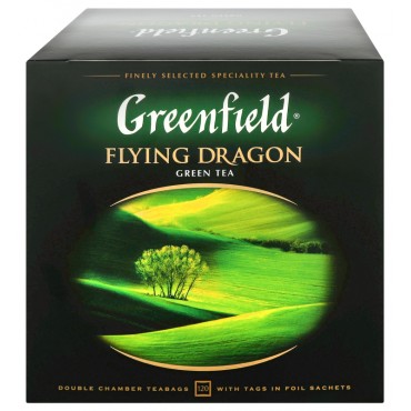 Чай "Greenfield" Flying Dragon 120 пакетов, картонная упаковка